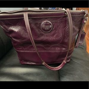 Coach patent leather purse